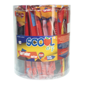 Cutter De Plástico Scool Grande / 25 piezas surtidas