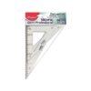 Escuadras Semi Profesional Transparente Sin Bisel Con Graduación De 30 Cm