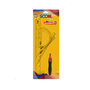 Juego De Geometría Plástico Mediano Scool