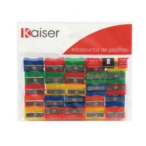 Sacapuntas Plástico Kaiser Cuadrado / Bolsa 25