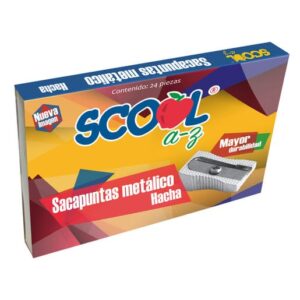 Sacapuntas Metálico Hacha Scool / Caja 24