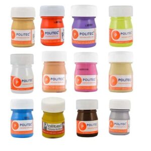 Pintura Acrílica Politec Plata 20ml /pza