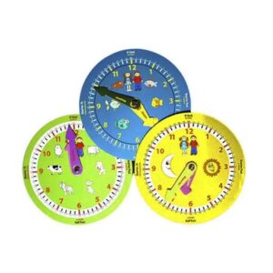 Reloj didáctico de cartón
