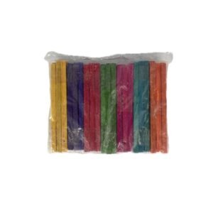 Palo Cuadrado de madera Colores 11cmx5mm / Pieza