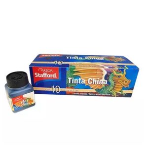 Tinta China Stafford Negra 17ml /  Caja con 10