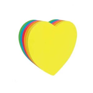 Corazón Adhesivo Mae Colores Neón / Block Con 250 Hojas