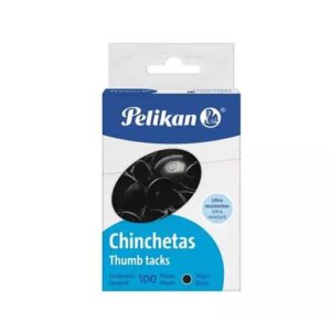 Chincheta Pelikan Negro / Caja Con 100