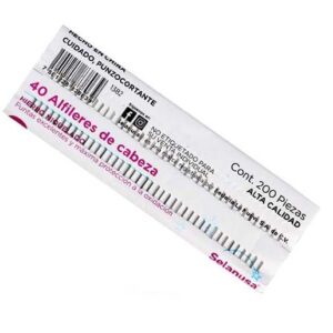 PaqueSinCabeza Alfiler niquelado / Paquete 200