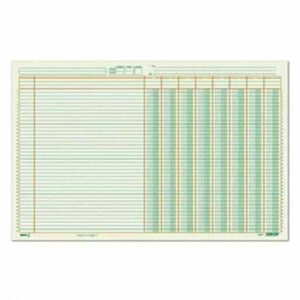 Hoja tabular 8 columnas / Block con 50
