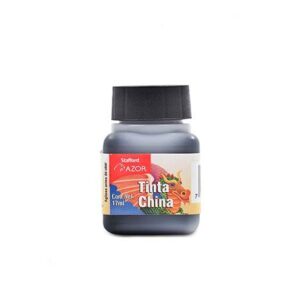 Tinta china Stafford  Negra / frasco 17 ml.