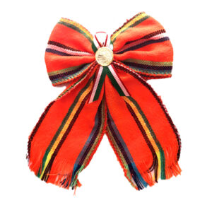 Moños Corbatín Tricolor Naranja