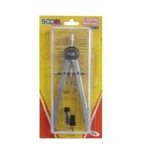 ScoolAdaptador Compás Metálico de Precisión Largo con adaptador Scool