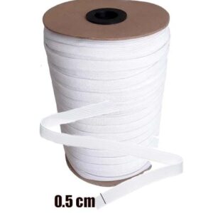 0.5cmBco Elástico 0.5cm Blanco / metro