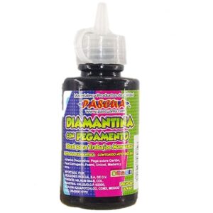 ConPeagNegro Diamantina con pegamento NEGRO