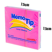 Memotip (1) Notas Adhesivas MemoTip 7.62 x 7.62cm / Block Con 100 Hojas