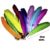 Pluma de gallo de colores / Paquete con 10