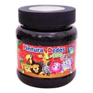 Pintura ZooArt Pintura Dedos Negro / 250ml