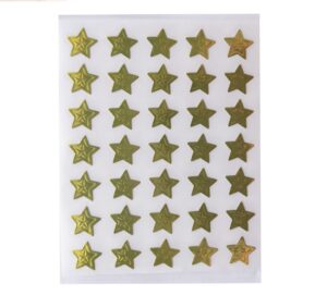 stickerEstrellaDorada chicas Sticker estrella Chica de Oro Metálico/ Paquete con 189